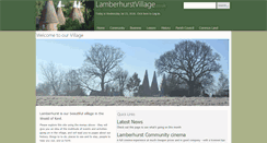 Desktop Screenshot of lamberhurstvillage.co.uk